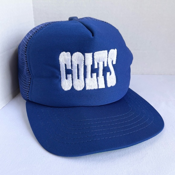 Vintage Indianapolis Colts New Era NFL Embroidered Snapback Mesh Trucker Hat - Picture 1 of 11